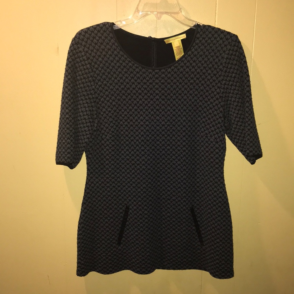 Catherine Malandrino Gray & Black Tunic